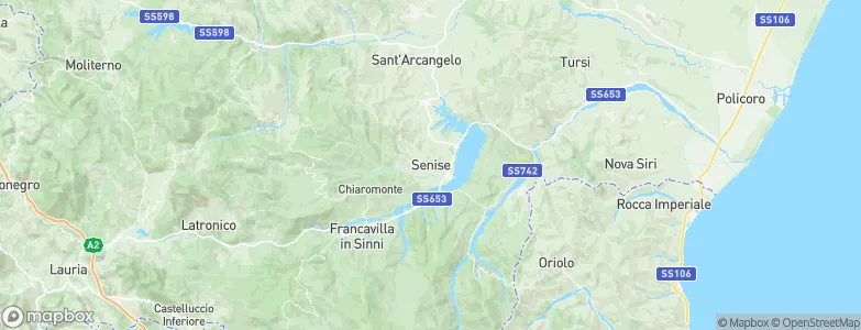 Senise, Italy Map