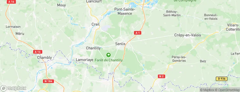 Senlis, France Map