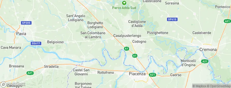 Senna Lodigiana, Italy Map