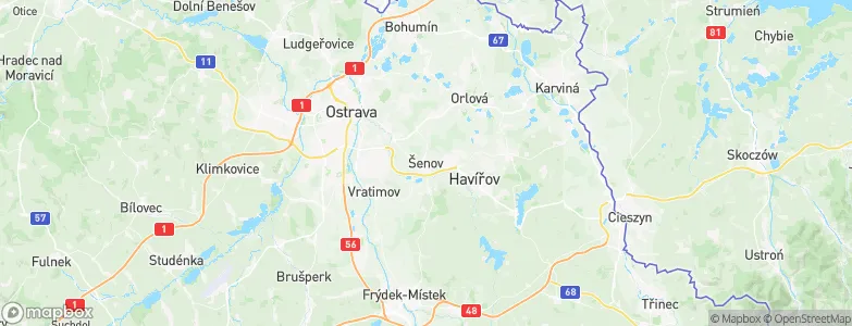 Šenov, Czechia Map
