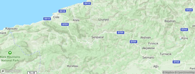 Şenpazar, Turkey Map