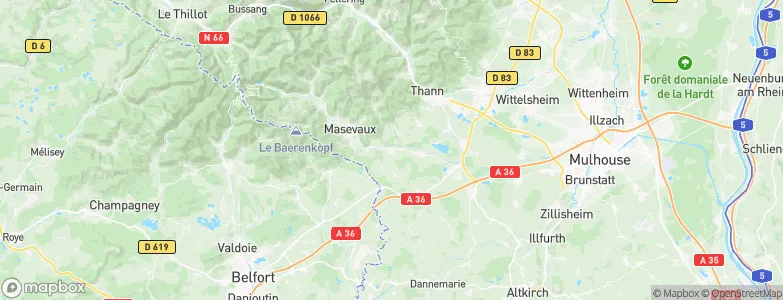 Sentheim, France Map