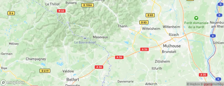 Sentheim, France Map