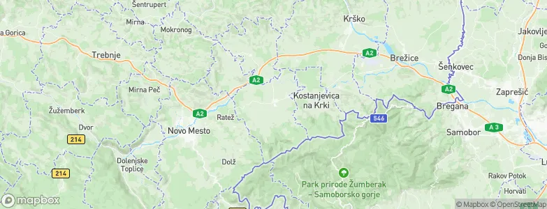 Šentjernej, Slovenia Map