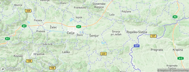 Šentjur pri Celju, Slovenia Map