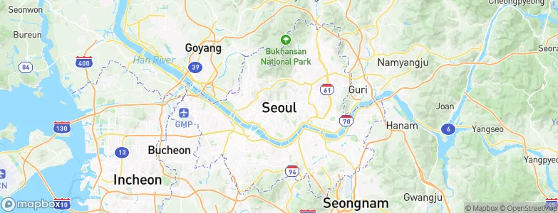 Seoul, South Korea Map