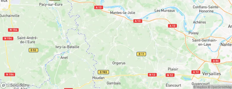 Septeuil, France Map