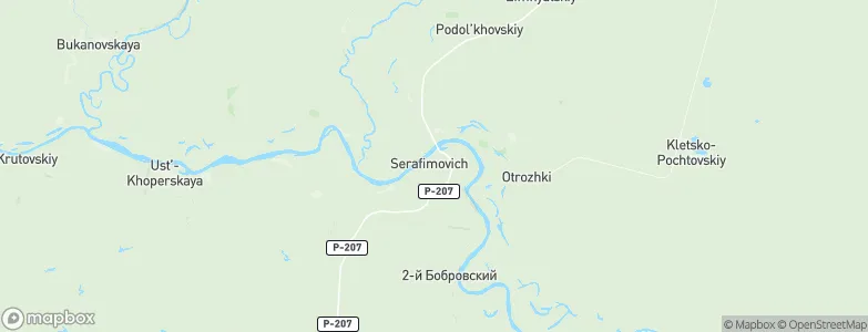 Serafimovich, Russia Map