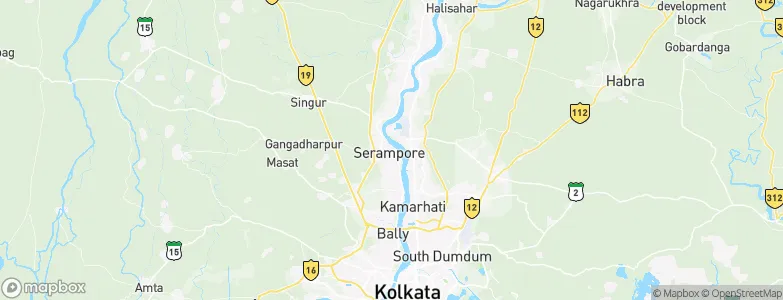 Serampore, India Map