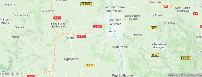 Serbannes, France Map