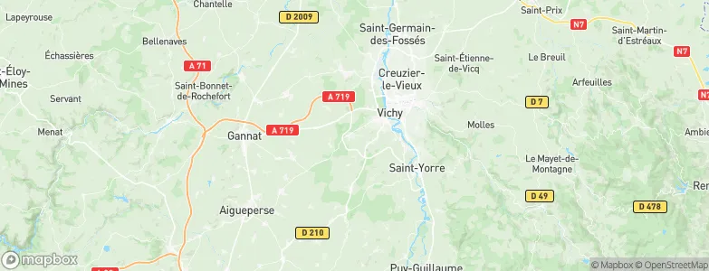 Serbannes, France Map