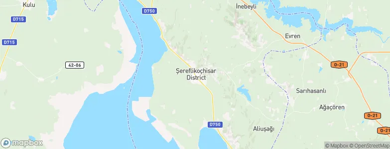 Şereflikoçhisar, Turkey Map
