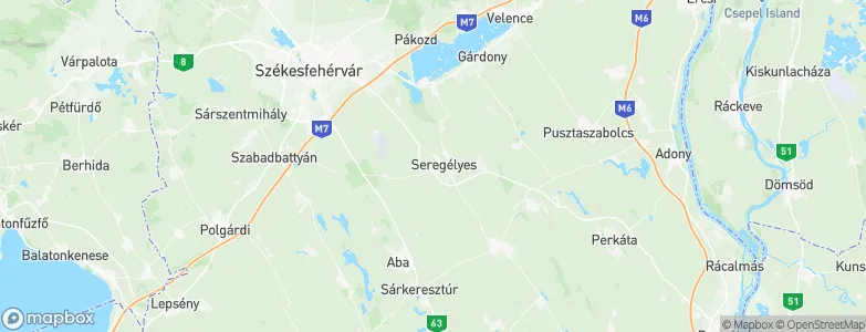 Seregélyes, Hungary Map