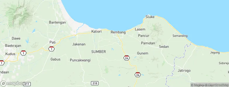 Seren Barat, Indonesia Map