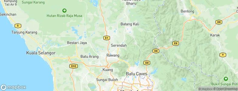 Serendah, Malaysia Map