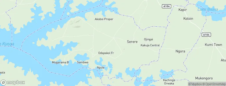 Serere, Uganda Map