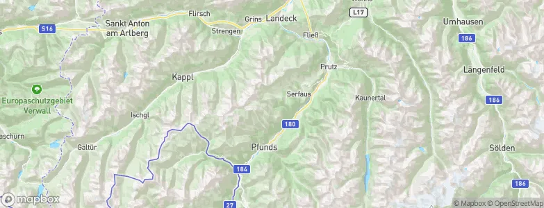 Serfaus, Austria Map