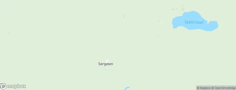 Sergelen, Mongolia Map