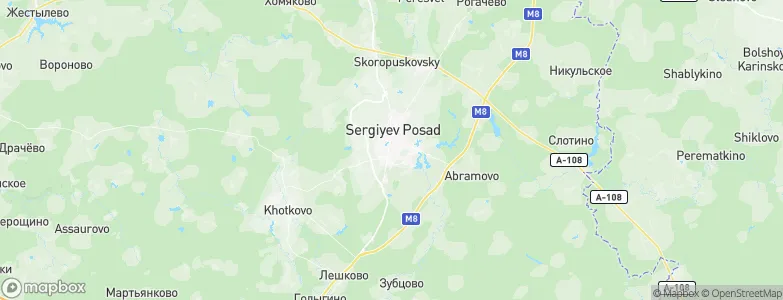 Sergiyev Posad, Russia Map