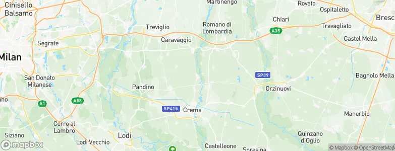 Sergnano, Italy Map