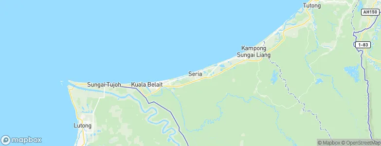 Seria, Brunei Map