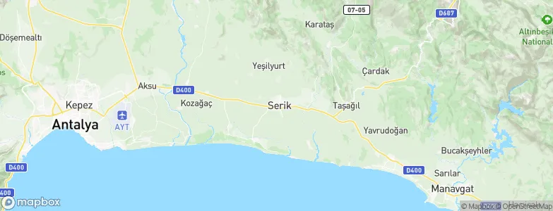 Serik, Turkey Map