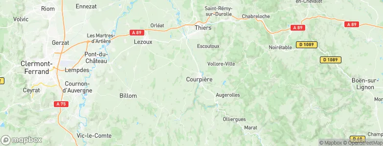 Sermentizon, France Map