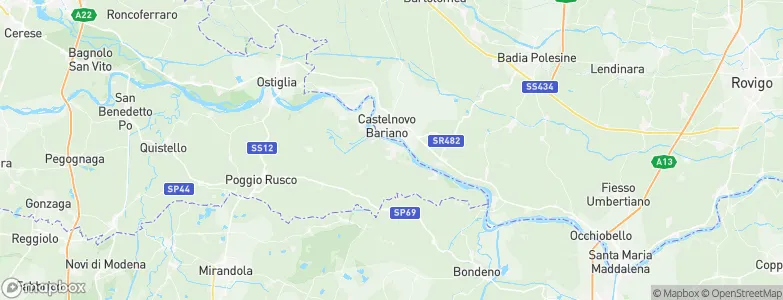 Sermide, Italy Map
