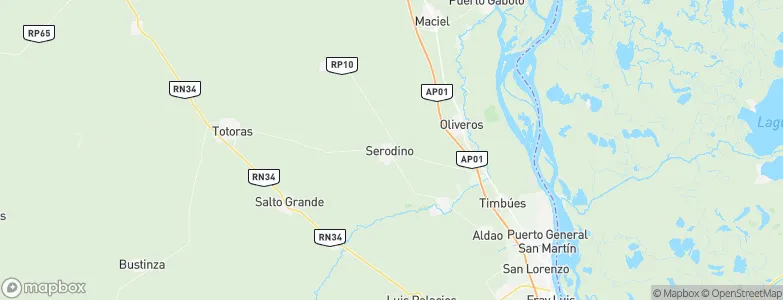 Serodino, Argentina Map