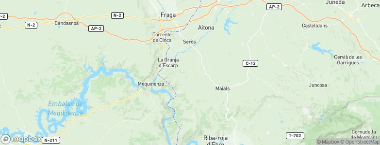 Seròs, Spain Map