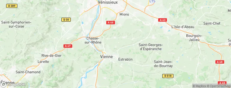 Serpaize, France Map
