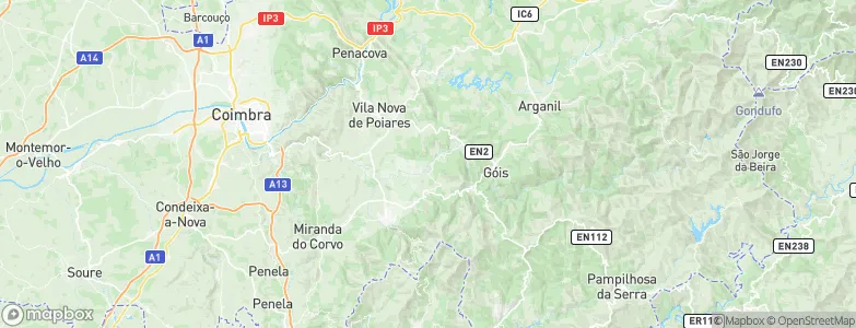 Serpins, Portugal Map