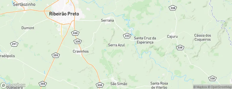 Serra Azul, Brazil Map