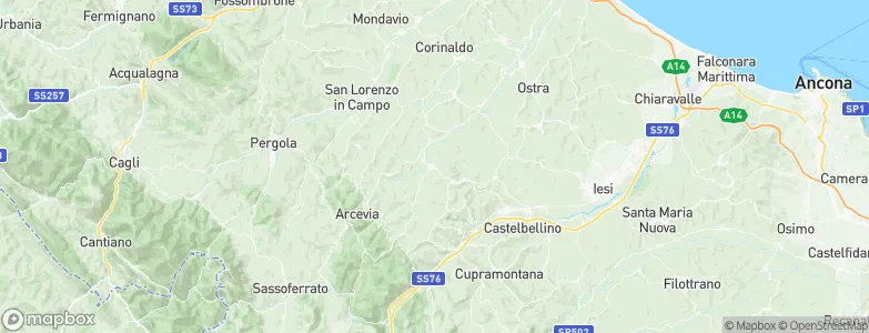 Serra de' Conti, Italy Map