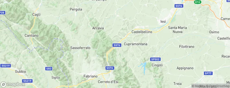 Serra San Quirico, Italy Map
