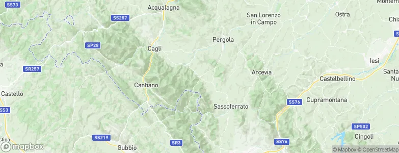 Serra Sant'Abbondio, Italy Map