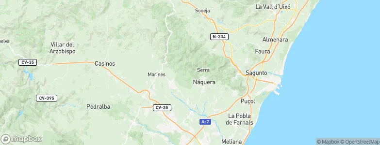 Serra, Spain Map