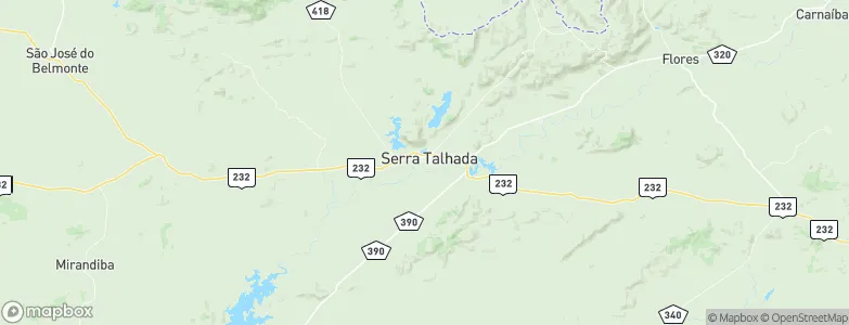 Serra Talhada, Brazil Map