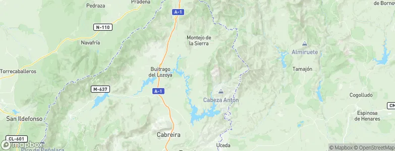 Serrada de la Fuente, Spain Map