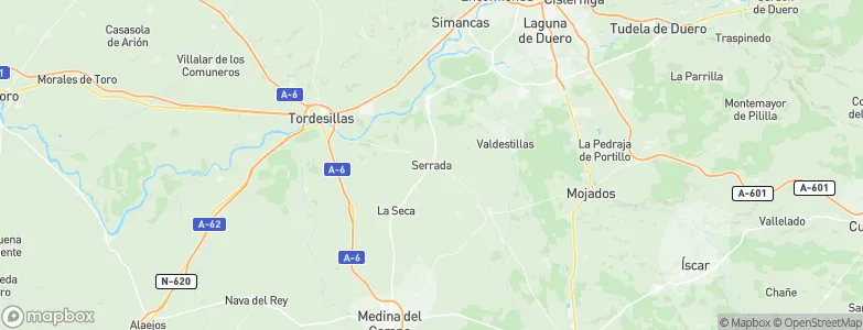 Serrada, Spain Map