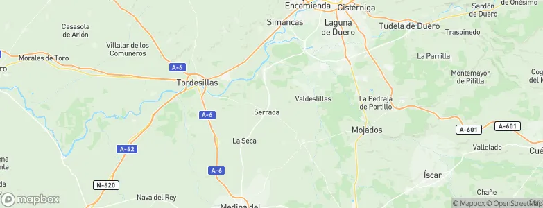 Serrada, Spain Map