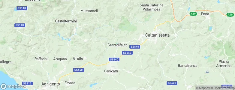 Serradifalco, Italy Map