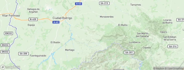 Serradilla del Arroyo, Spain Map