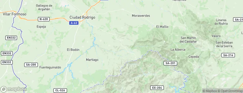Serradilla del Llano, Spain Map
