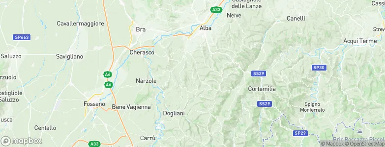 Serralunga d'Alba, Italy Map