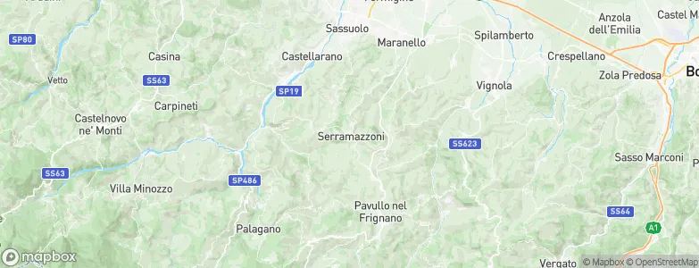 Serramazzoni, Italy Map