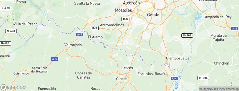 Serranillos del Valle, Spain Map