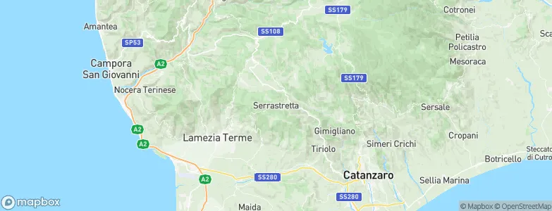 Serrastretta, Italy Map