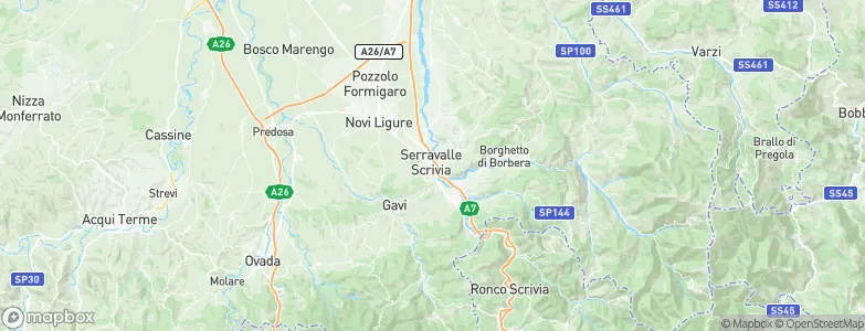 Serravalle Scrivia, Italy Map