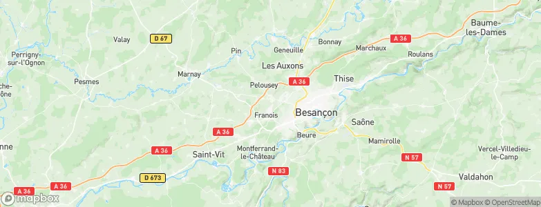 Serre-les-Sapins, France Map